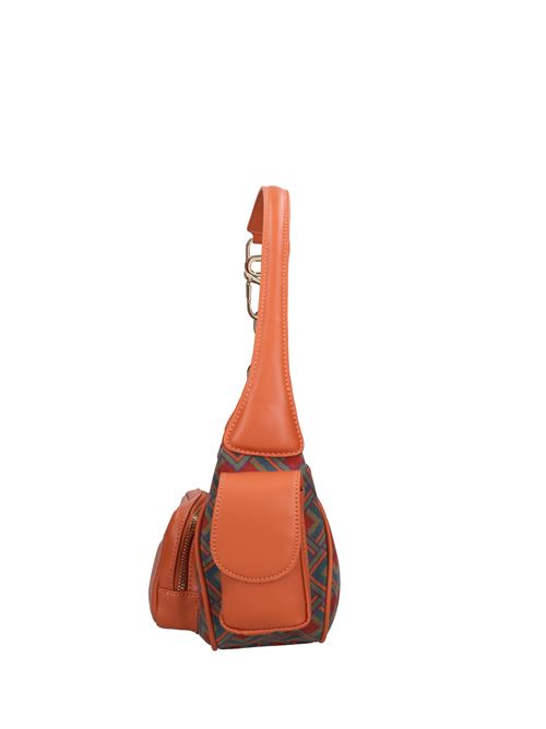 Borsa in pelle e tessuto ROBERTA DI CAMERINO | RB2242403072RUGGINE